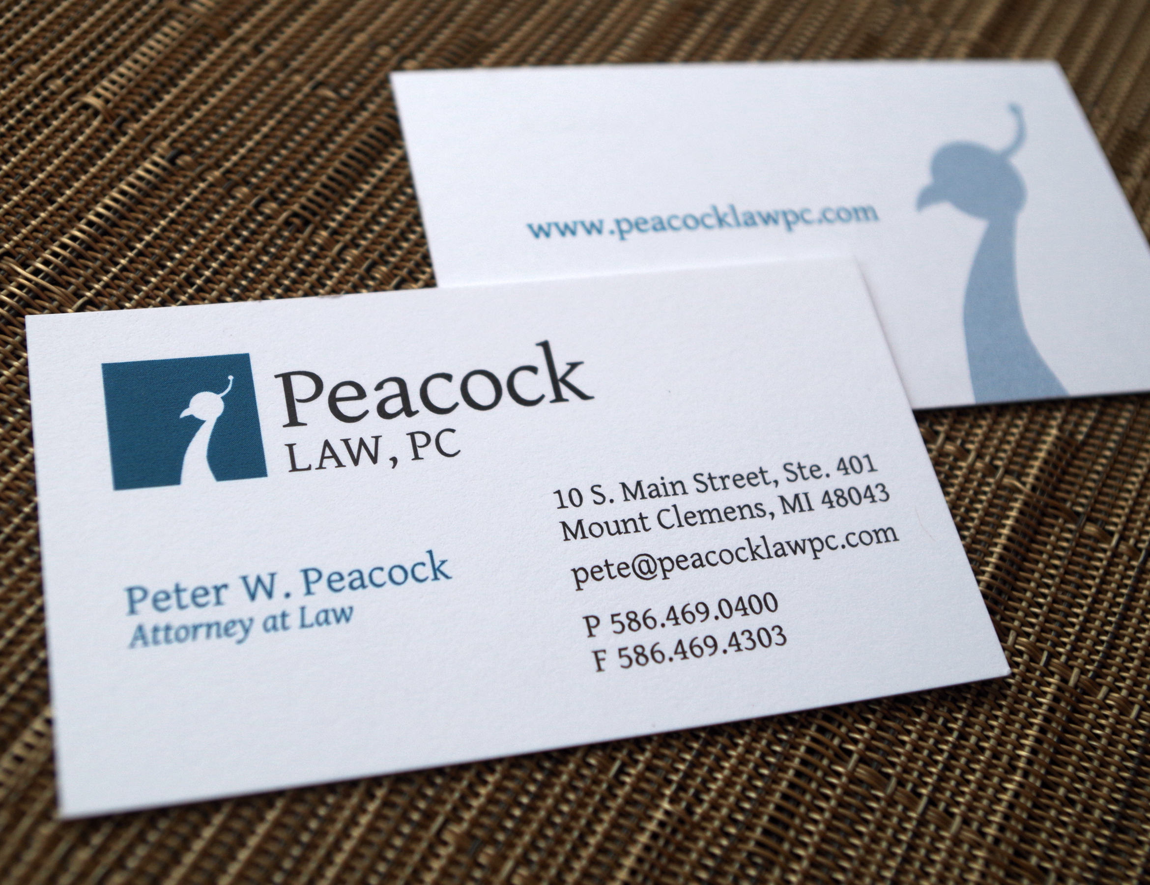 Peacock Business Card
