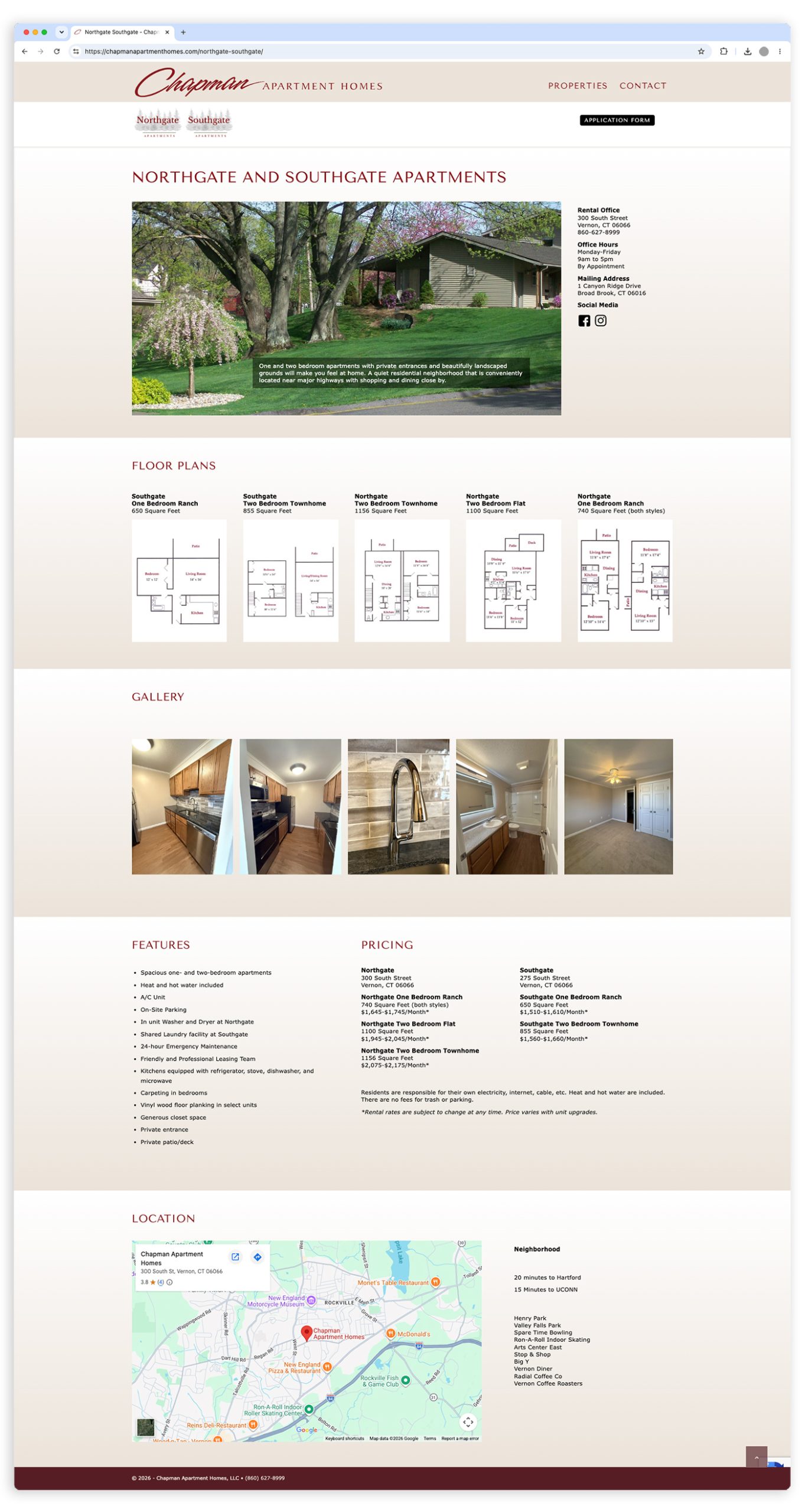 Chapman Apartment Groups Northgate and Southgate Apartments